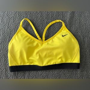 Yellow Nike bra